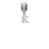 Small Greek Letter - Kappa - Charm Bead Dangle