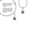 Mini USA Patriotic Star Rope Charm Bead Dangle