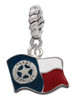 Texas Flag - Ranger Rope Charm Bead Dangle