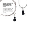 Large 2-D Black Cat Back Rope Charm Bead Dangle