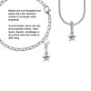 Mini ''Wish'' Star Rope Charm Bead Dangle