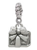 Small Antiqued Present Rope Charm Bead Dangle