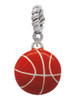 Large Enamel Basketball Rope Charm Bead Dangle