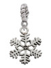 Snowflake Rope Charm Bead Dangle