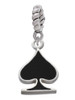 Card Suit - Spade Rope Charm Bead Dangle