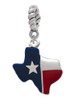 Red and Blue Texas Rope Charm Bead Dangle