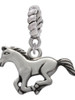 Running Horse Rope Charm Bead Dangle