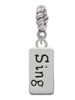 Sing Rope Charm Bead Dangle