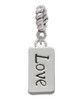 Love Rope Charm Bead Dangle