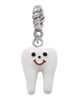 Enamel Tooth Rope Charm Bead Dangle