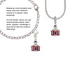 Red School House Rope Charm Bead Dangle