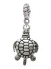 Antiqued Sea Turtle Rope Charm Bead Dangle