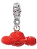 Resin Puffy Red Lobster Rope Charm Bead Dangle