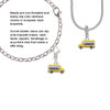 School Bus - Side Rope Charm Bead Dangle