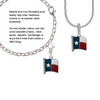 Texas Flag - Lone Star Rope Charm Bead Dangle