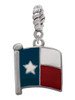Texas Flag - Lone Star Rope Charm Bead Dangle