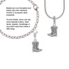 Cowboy Boots Rope Charm Bead Dangle