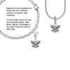 Small Angel with Heart Rope Charm Bead Dangle