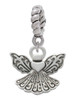 Small Angel with Heart Rope Charm Bead Dangle