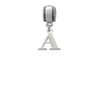 Large Greek Letter - Alpha - Charm Bead Dangle