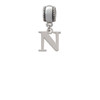 Large Greek Letter - Nu - Charm Bead Dangle