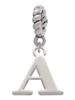 Large Initial - A - Charm Bead Dangle