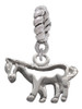 Horse - Outline Rope Charm Bead Dangle