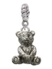Teddy Bear Rope Charm Bead Dangle