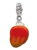 3-D Enamel Mango Rope Charm Bead Dangle