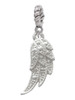 Textured Wing Rope Charm Bead Dangle