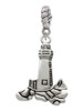 Antiqued Lighthouse Rope Charm Bead Dangle