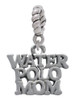 Water Polo Mom Rope Charm Bead Dangle