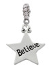 Believe Star Rope Charm Bead Dangle