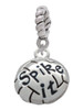 Volleyball - ''Spike It'' Rope Charm Bead Dangle