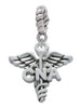 Caduceus - CNA Rope Charm Bead Dangle