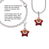 Star Santa Rope Charm Bead Dangle