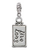 Live Long Rope Charm Bead Dangle