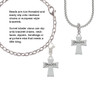 Faith Flat Cross Rope Charm Bead Dangle