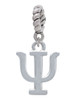 Large Greek Letter - Psi - Rope Charm Bead Dangle