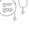 Large Greek Letter - Phi - Rope Charm Bead Dangle