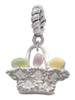 Easter Egg Basket Rope Charm Bead Dangle