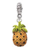Enamel Pineapple Rope Charm Bead Dangle