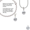 Peace with AB Crystal and Dove Rope Charm Bead Dangle