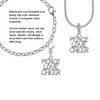 Peace Love Cheer Rope Charm Bead Dangle