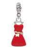 Red Dress Rope Charm Bead Dangle