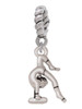 Small Gymnast Balance Beam Rope Charm Bead Dangle
