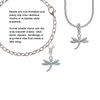 Small Dragonfly with Crystal Rope Charm Bead Dangle