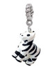 Resin Zebra Rope Charm Bead Dangle