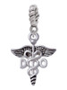 Caduceus - DO Rope Charm Bead Dangle