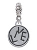 Live in Circle Rope Charm Bead Dangle
